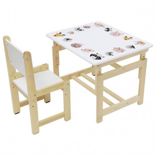 Набор учебный Polini kids Eco 400 SM, белый фото Набор учебный Polini kids Eco 400 SM, белый. Фото №3