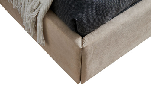 Кровать 1726 BEIGE бежевая с ящиком для белья. Фото №16