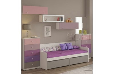 Шкаф навесной с открыванием фасада вверх Силуэт. Фото