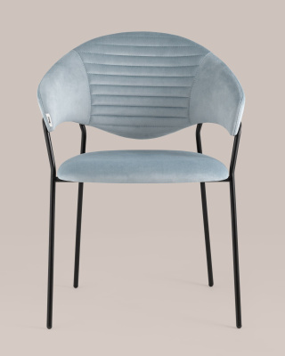 Стул Алексис велюр пыльно-голубой. Фото №5