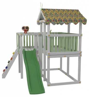 Комплекс игровой ДК4Б, бирюзовый, серый. Фото №3