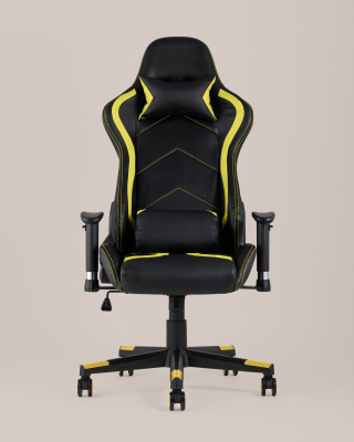 Кресло игровое TopChairs Cayenne желтое фото Кресло игровое TopChairs Cayenne желтое. Фото №5