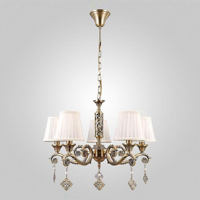 Подвесная люстра Eurosvet Marcella 60042/5 античная бронза фото Подвесная люстра Eurosvet Marcella 60042/5 античная бронза. Фото №2