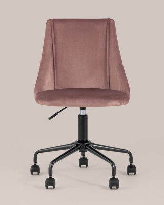 Кресло компьютерное Сиана велюр розовый фото Кресло компьютерное Сиана велюр розовый. Фото №5