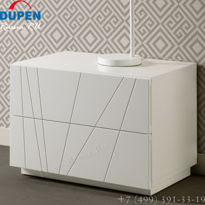 Тумба прикроватная DUPEN М-137 OCEAN белая. Фото №2