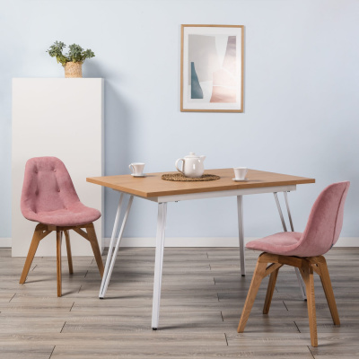 Стул EAMES lite Розов/Натуральный Бук. Фото №5