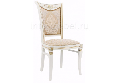 Стул деревянный Mariano молочный патина фото Стул деревянный Mariano молочный патина. Фото №2