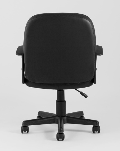 Кресло офисное TopChairs Comfort экокожа черное. Фото №6