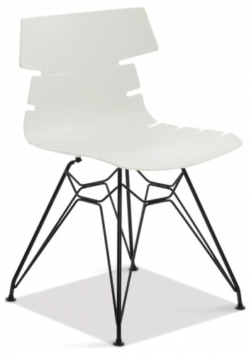 Стул HANSEN (mod. 622N) пластик/металл, 51х47х80 см, высота до сиденья 45 см, белый/черный (поставляется по 4 шт) фото Стул HANSEN (mod. 622N) пластик/металл, 51х47х80 см, высота до сиденья 45 см, белый/черный (поставляется по 4 шт). Фото №1