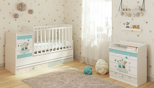 Комод пеленальный Polini Kids Simple 1580, белый фото Комод пеленальный Polini Kids Simple 1580, белый. Фото №5