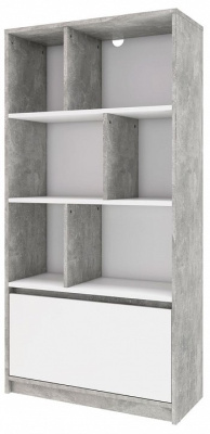 Стеллаж комбинированный Биллунд,белый фото Стеллаж комбинированный Биллунд,белый. Фото №3