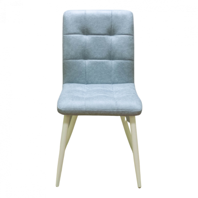 Стул Доби (Каркас (белый 9016 матовый) тк. коллекции Safari голубой 020). Фото