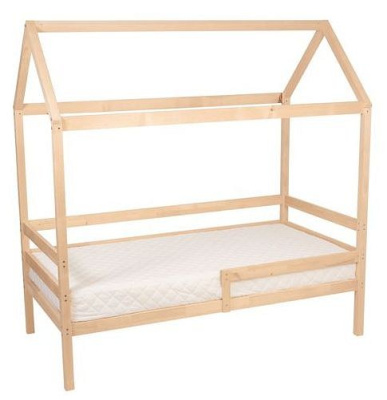 Кровать-домик Polini Kids Simple, коричневый фото Кровать-домик Polini Kids Simple, коричневый. Фото №3