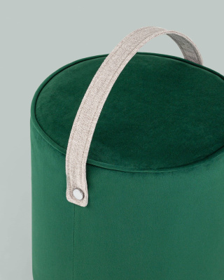 Пуф Джерри велюр изумрудный. Фото №5