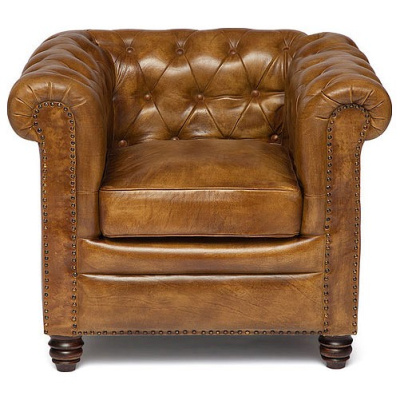 Компьютерное кресло CHESTER ( mod. 1157B ) кожа буйвола, 84*77*79, Античный светлый (Id: ). Фото