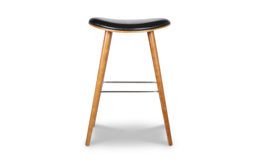 Стул полубарный JY1730-65 черный/орех. Фото №4