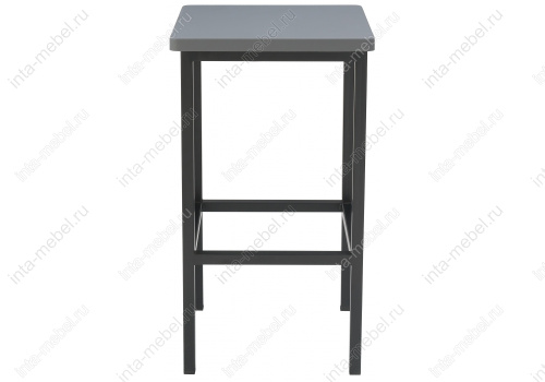 Барный стул Лофт темно-серый / черный матовый. Фото №2