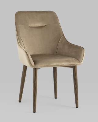 Стул Диана велюр бежевый. Фото №3