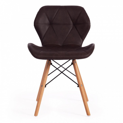 Стул STUTTGART (mod. 74) экокожа/дерево береза/металл, 50 х 47 х 73 см, коричневый 1 (поставляется по 4 шт). Фото №2