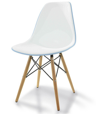 Стул DC231A голубой/белый. Фото №2