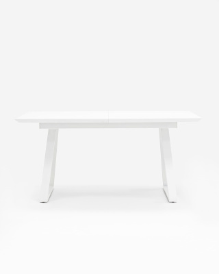 Стол обеденный Детройт раскладной 160-200*90 белый фото Стол обеденный Детройт раскладной 160-200*90 белый. Фото №4