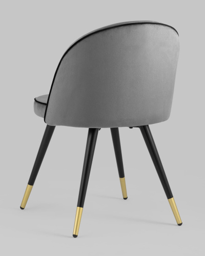 Стул Gabi LUX велюр серый. Фото №7