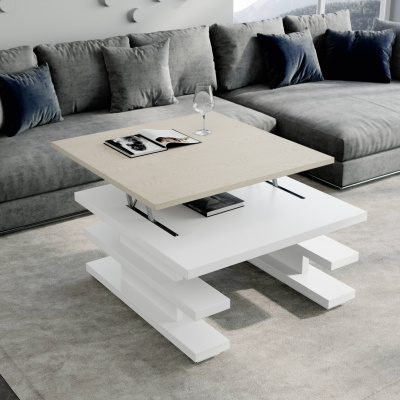 Журнальный стол NORA 2066 Blanco/Polar. Фото