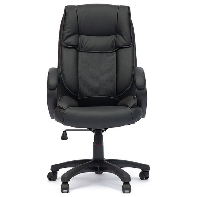 Компьютерное кресло OREON кож/зам, черный/черный перфорированный, 36-6/36-6/06 (id:  ). Фото