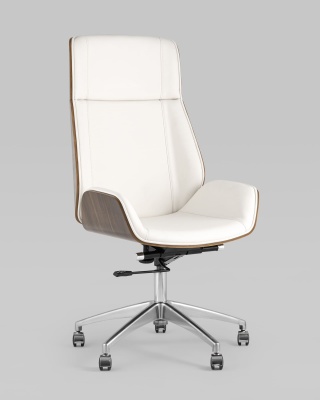 Кресло руководителя TopChairs Crown бежевое. Фото №3