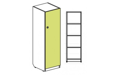 Шкаф для формирования второго этажа однодверный малый Силуэт. Фото