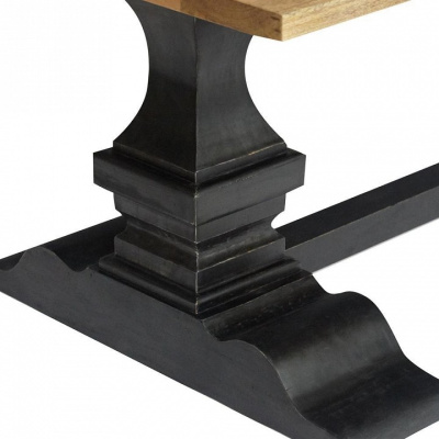 Стол обеденный Secret de Maison BLACK LABEL (mod. RD-001A) дерево акация, манго, мдф, высота 80см, столешница: ширина 110см, длина 220см, че фото Стол обеденный Secret de Maison BLACK LABEL (mod. RD-001A) дерево акация, манго, мдф, высота 80см, столешница: ширина 110см, длина 220см, че. Фото №2