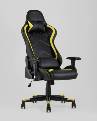 Кресло игровое TopChairs Cayenne желтое фото Кресло игровое TopChairs Cayenne желтое. Фото №3