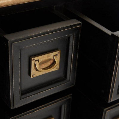 Тумба Secret de Maison BLACK LABEL (mod. WA-0034) дерево акация, манго, мдф, 56x40x89 см, черный/натуральный. Фото №2