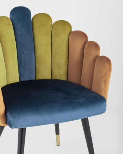 Кресло Камелия сине-зеленый. Фото №9