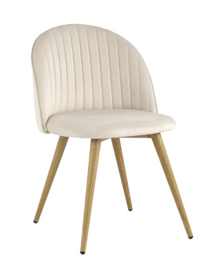 Стул Лион Страйпс велюр кремовый фото Стул Лион Страйпс велюр кремовый. Фото №2