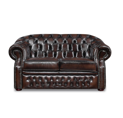 Диван B-128 лавсит (2-х местный) коричневый. Фото №8