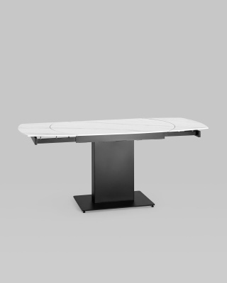 Стол обеденный Хлоя раскладной 120-180*90 керамика светлая. Фото №5