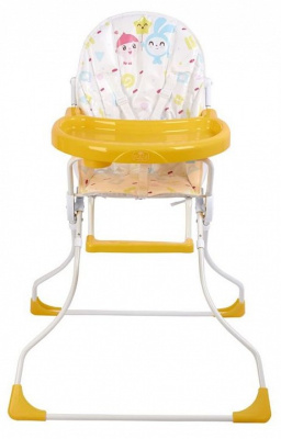 Стул для кормления Polini Kids Малышарики Солнечный день, белый. Фото