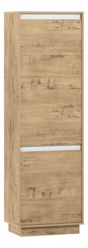 Virginia НМ 011.80-01 Шкаф для одежды Белый Скандинавский/Дуб Бунратти. Фото №1